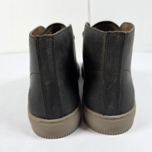 Frye Astor Chukka Boots 8.5 Black Leather High Top Business Casual Sneakers - Picture 5 of 10